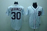 Detroit Tigers #30 Magglio Ordonez white Jerseys,baseball caps,new era cap wholesale,wholesale hats
