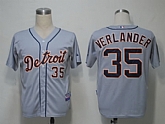 Detroit Tigers #35 Verlander Grey Jerseys,baseball caps,new era cap wholesale,wholesale hats