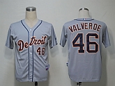 Detroit Tigers #46 Valverde Grey Jerseys,baseball caps,new era cap wholesale,wholesale hats