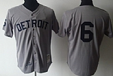 Detroit Tigers #6 Al Kaline Gray 1968 Throwback Jerseys,baseball caps,new era cap wholesale,wholesale hats