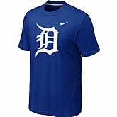 Detroit Tigers Heathered Blue Nike Blended T-Shirt,baseball caps,new era cap wholesale,wholesale hats