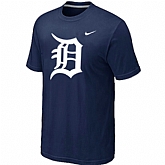 Detroit Tigers Heathered D.Blue Nike Blended T-Shirt,baseball caps,new era cap wholesale,wholesale hats