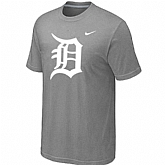 Detroit Tigers Heathered L.Grey Nike Blended T-Shirt,baseball caps,new era cap wholesale,wholesale hats