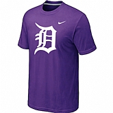 Detroit Tigers Heathered Purple Nike Blended T-Shirt,baseball caps,new era cap wholesale,wholesale hats