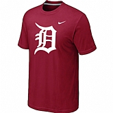 Detroit Tigers Heathered Red Nike Blended T-Shirt,baseball caps,new era cap wholesale,wholesale hats