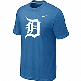 Detroit Tigers Heathered light Blue Nike Blended T-Shirt,baseball caps,new era cap wholesale,wholesale hats