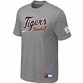 Detroit Tigers L.Grey Nike Short Sleeve Practice T-Shirt,baseball caps,new era cap wholesale,wholesale hats