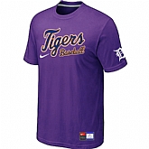 Detroit Tigers Purple Nike Short Sleeve Practice T-Shirt,baseball caps,new era cap wholesale,wholesale hats