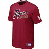 Detroit Tigers Red Nike Short Sleeve Practice T-Shirt,baseball caps,new era cap wholesale,wholesale hats