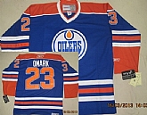 Edmonton Oilers #23 Linus Omark Royal Blue Throwback CCM Jerseys,baseball caps,new era cap wholesale,wholesale hats