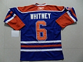 Edmonton Oilers #6 Whitney blue Jerseys,baseball caps,new era cap wholesale,wholesale hats