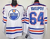 Edmonton Oilers #64 Neil Yakupov White Jerseys,baseball caps,new era cap wholesale,wholesale hats