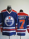 Edmonton Oilers #7 COFFEY Royal Blue CCM Jerseys,baseball caps,new era cap wholesale,wholesale hats