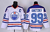 Edmonton Oilers #99 Wayne Gretzky C Patch White Jersey,baseball caps,new era cap wholesale,wholesale hats