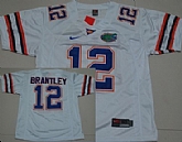 Florida Gators #12 John Brantley White NCAA Jerseys,baseball caps,new era cap wholesale,wholesale hats