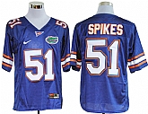 Florida Gators #51 Spikes Blue NCAA Jerseys,baseball caps,new era cap wholesale,wholesale hats