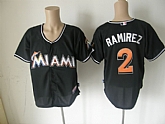 Florida Marlins #2 RAMIREZ Black Jerseys,baseball caps,new era cap wholesale,wholesale hats