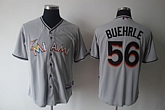 Florida Marlins #56 BUEHRLE Grey Jerseys,baseball caps,new era cap wholesale,wholesale hats