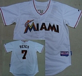 Florida Marlins #7 Jose Reyes 2012 New White Jerseys,baseball caps,new era cap wholesale,wholesale hats