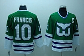 Hartford Whalers #10 Ron Francis Green Classic Throwback Jerseys,baseball caps,new era cap wholesale,wholesale hats