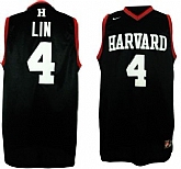Harvard University #4 Jeremy Lin Black Jerseys,baseball caps,new era cap wholesale,wholesale hats