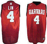 Harvard University #4 Jeremy Lin Red Jerseys,baseball caps,new era cap wholesale,wholesale hats