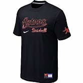 Houston Astros Black Nike Short Sleeve Practice T-Shirt,baseball caps,new era cap wholesale,wholesale hats