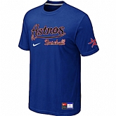 Houston Astros Blue Nike Short Sleeve Practice T-Shirt,baseball caps,new era cap wholesale,wholesale hats