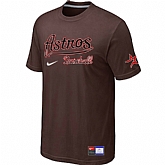 Houston Astros Brown Nike Short Sleeve Practice T-Shirt,baseball caps,new era cap wholesale,wholesale hats