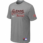 Houston Astros L.Grey Nike Short Sleeve Practice T-Shirt,baseball caps,new era cap wholesale,wholesale hats