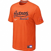 Houston Astros Orange Nike Short Sleeve Practice T-Shirt,baseball caps,new era cap wholesale,wholesale hats