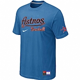 Houston Astros light Blue Nike Short Sleeve Practice T-Shirt,baseball caps,new era cap wholesale,wholesale hats