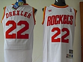 Houston Rockets #22 Drexler White Swingman Jerseys,baseball caps,new era cap wholesale,wholesale hats