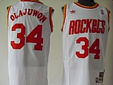 Houston Rockets #34 Olajuwon white Swingman Jerseys,baseball caps,new era cap wholesale,wholesale hats