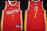 Houston Rockets #7 Jeremy Lin Revolution 30 Swingman Red With Gold Jerseys,baseball caps,new era cap wholesale,wholesale hats
