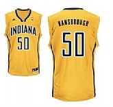 Indiana Pacers #50 Tyler Hansbrough Yellow Swingman Jerseys,baseball caps,new era cap wholesale,wholesale hats