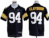 Iowa Hawkeyes #94 Adrian Clayborn Black NCAA Jerseys,baseball caps,new era cap wholesale,wholesale hats