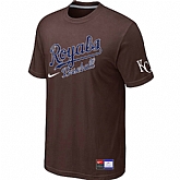 Kansas City Royals Brown Nike Short Sleeve Practice T-Shirt,baseball caps,new era cap wholesale,wholesale hats