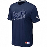 Kansas City Royals D.Blue Nike Short Sleeve Practice T-Shirt,baseball caps,new era cap wholesale,wholesale hats
