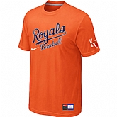 Kansas City Royals Orange Nike Short Sleeve Practice T-Shirt,baseball caps,new era cap wholesale,wholesale hats