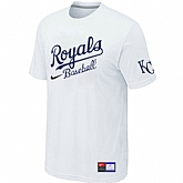 Kansas City Royals White Nike Short Sleeve Practice T-Shirt,baseball caps,new era cap wholesale,wholesale hats