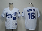 Kansas Royals #16 Butler White Cool Base Jerseys,baseball caps,new era cap wholesale,wholesale hats