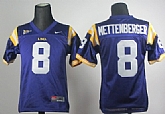 LSU Tigers #8 Zach Mettenberger Purple Kids Jerseys,baseball caps,new era cap wholesale,wholesale hats