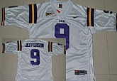 LSU Tigers #9 Jordan Jefferson White NCAA Jerseys,baseball caps,new era cap wholesale,wholesale hats