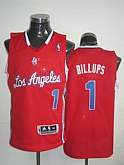Los Angeles Clippers #1 C Billups Red LAC LOGO Authentic Jerseys,baseball caps,new era cap wholesale,wholesale hats