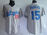 Los Angeles Dodgers #15 Furcal gray Jerseys,baseball caps,new era cap wholesale,wholesale hats