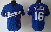 Los Angeles Dodgers #16 Andre Ethier Blue Jerseys,baseball caps,new era cap wholesale,wholesale hats