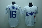 Los Angeles Dodgers #16 Ethier white Jerseys,baseball caps,new era cap wholesale,wholesale hats