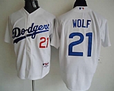 Los Angeles Dodgers #21 Wolf white Jerseys,baseball caps,new era cap wholesale,wholesale hats