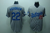 Los Angeles Dodgers #22 Clayton Kershaw Gray 50TH Jerseys,baseball caps,new era cap wholesale,wholesale hats